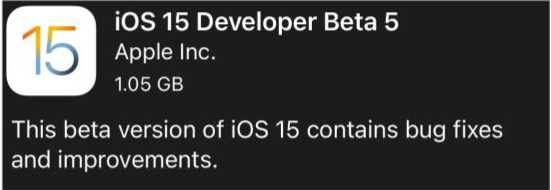 北川苹果手机维修分享如何升级到iOS15.0 beta5 